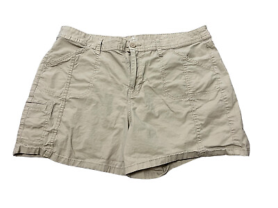 St. John#x27;s Bay Beige Men Chino Pleated Shorts Casual Summer Size 34x4 $9.59