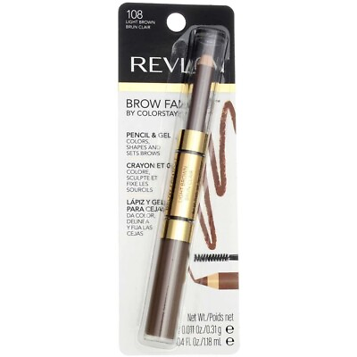 #ad Revlon ColorStay Brow Fantasy Eyebrow 2 in 1 Gel amp; Pencil #108 Light Brown $7.99