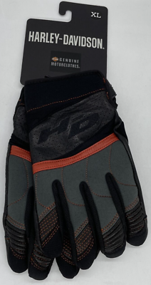 #ad Harley Davidson Gloves Killian Black Size L Brand New NWT $30.95