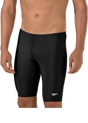 #ad Speedo Men#x27;s Swimsuit Jammer Endurance Size 38 Black NWT $15.00