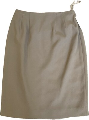 #ad Lord amp; Taylor Pencil Skirt Petite Lined Formal Size 2P Beige New with Tags $9.50