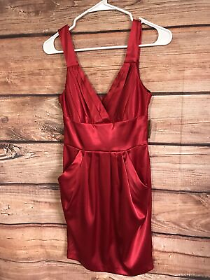 #ad B Darlin Juniors Red Cocktail Dress Sz 3 4 Nwt $9.99