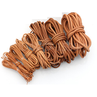 DIY Round Cow Real Leather Cord Lace Rope Weave String for Necklace Bracelet Bag $312.38