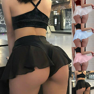 #ad #ad Sexy Micro Mini Skirt Women#x27;s Short High Waist Strechy Ladies Short Circular $13.29