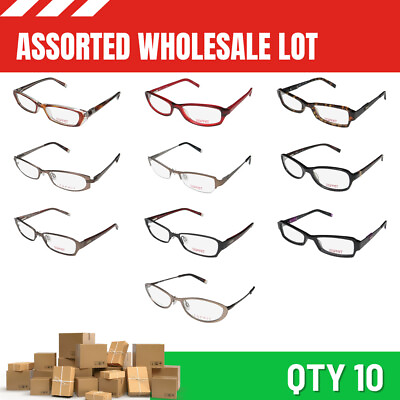#ad #ad WHOLESALE ASSORTED LOT 10 ESPRIT EYEGLASSES glasses inexpensive for flea markets $69.50