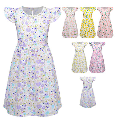 #ad Kids Girls Sundress Sleeveless Dress Ball Dresses Beach Streetwear Cute Costume $12.03