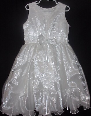 #ad Girls size 6 TipTop white special occasion flower girl etc adorable dress $15.50