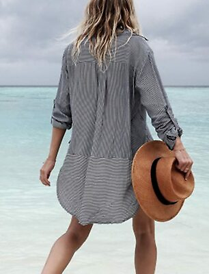#ad AILUNSNIKA Casual Swimsuit Cover Up for Women Loose Beach Bikini Dress $61.19