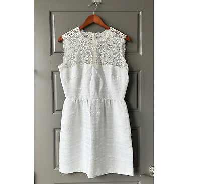 #ad Valentino Sleeveless White Cocktail dress size 8 $1100.00