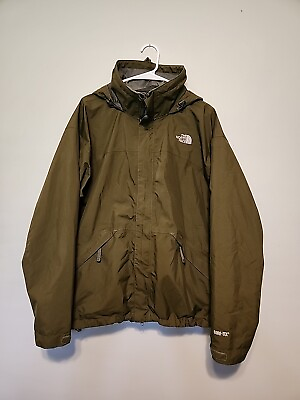 #ad The North Face GORE TEX HOODED MOUNTAIN SERIES MEN#x27;S LARGE OLIVE GREEN $110.00