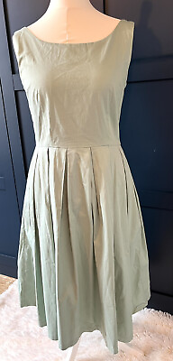 Lundy Bop Luna Dress Size 14 Sage Green GBP 14.00