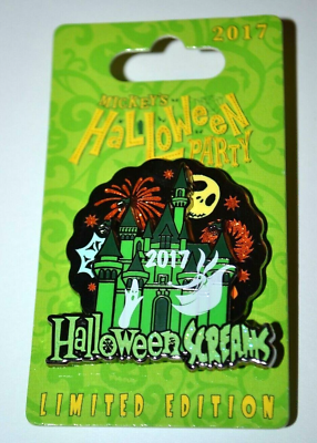 #ad Mickey#x27;s Halloween Party 2017 Halloween Scream Spinner Disney DLR Pin HTF LE $26.99