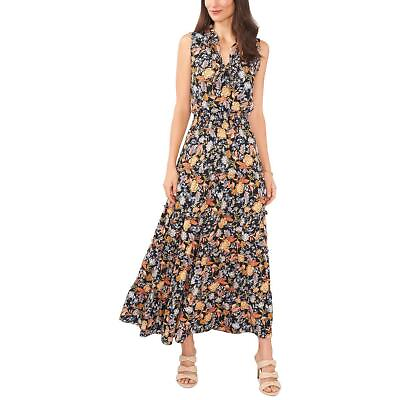#ad #ad MSK Womens Tiered Long Floral Maxi Dress BHFO 9675 $24.99