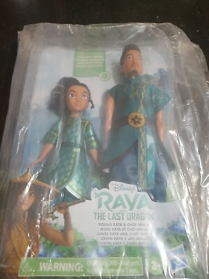 #ad Disney Raya And The Last Dragon Young Raya amp; Chief Benja Dolls Set NIB $14.98
