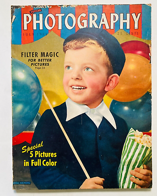 #ad 1940s Popular Photography Magazine Pinup Girls Beach Filter Magic Planes $19.99