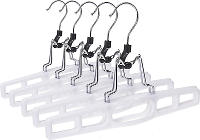 #ad #ad Premium Skirt Hangers 10 Pack Thin Space Saving Skirt Hanger Set with Clamp... $37.36