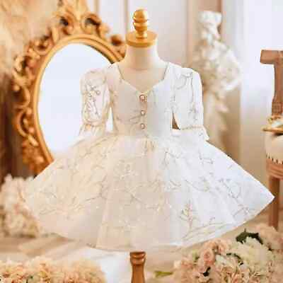 #ad Children#x27;s Catwalk Sequined Ball Gown Wedding Birthday Girls Party Dress A3698 $54.93