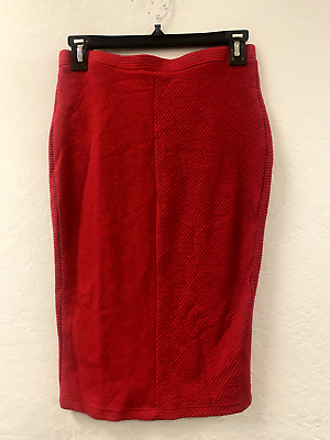 #ad Lush Women#x27;s Red Pencil Skirt size M $27.00