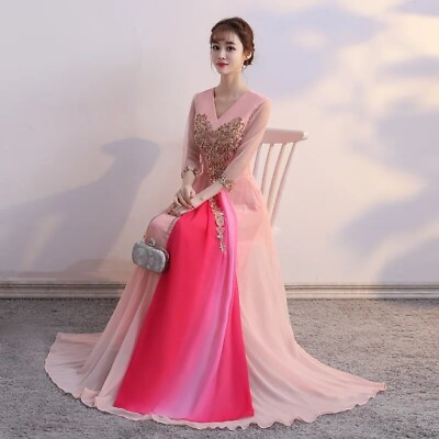 #ad NEW Evening Formal Party Ball Gown Prom Bridesmaid Show Chorus Long Dress $17.99