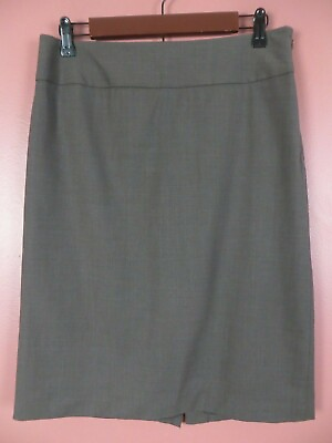 #ad SK16941 BANANA REPUBLIC Women#x27;s 95% Wool Seasonless Pencil Skirt Dark Gray 6 $17.59