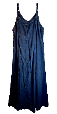 #ad Torrid Womans Maxi Dress black 3x plus size sleeveless Cotton Textured Trapeze $33.80