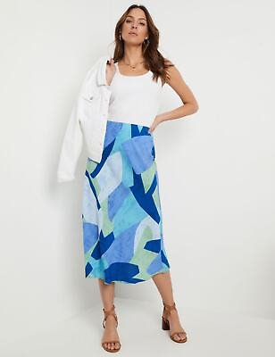 #ad Womens Skirts Midi Summer Blue Straight Smart Casual Fashion KATIES $17.81