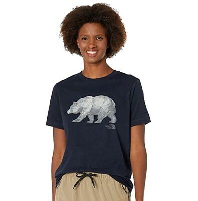 #ad THE NORTH FACE Womens Bear T Shirt Color Blue Size X Small $40.53