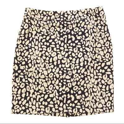#ad Sarah Spencer Skirt Womens 8 Blue Grey Geo Print Versatile Workwear Career $10.00