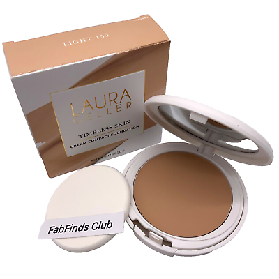 #ad Laura Geller Timeless Skin Cream Compact Foundation Light 150 0.42oz New in box $18.50