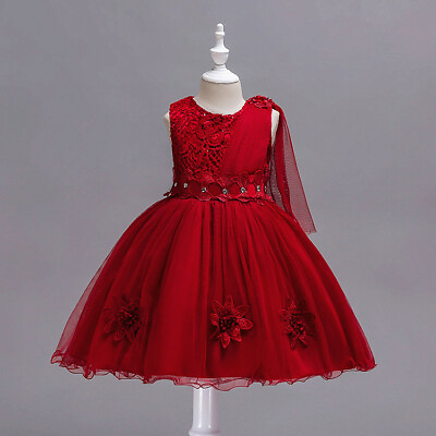 #ad Children#x27;s Dressess Girls Dress Flower Princess Dress For Party Wedding Birthday $16.14