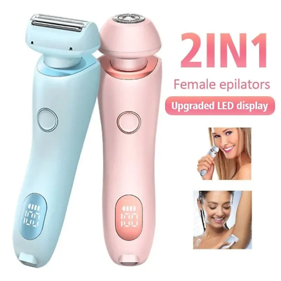 #ad Electric Razors for Women 2 in 1 Bikini Trimmer Face Shavers Hair Removal $26.60