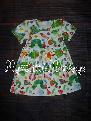 #ad NEW Boutique Eric Carle Very Hungry Caterpillar Girls Dress 2T 3T 4T 5T $5.99