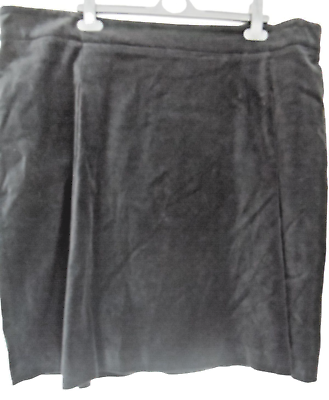 #ad Mamp;S Collection Velvet Knee Length Black Skirt Length 23in Size 22 Long BNWT GBP 17.50