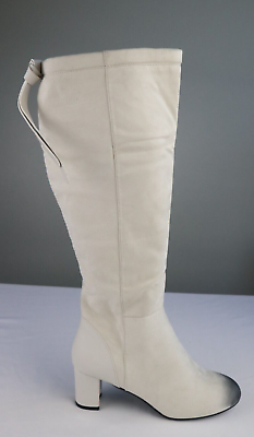 #ad Women’s Knee High Boots Wide Calf Chunky Block Heel Round Toe Sz 8.5 $35.99