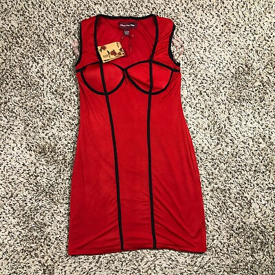 NEW Sugar amp; Spice Women Sz L Red Cocktail Dress Lingerie NWT $11.99