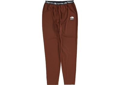 #ad Supreme The North Face Base Layer Pant Brown Sz Large $105.00