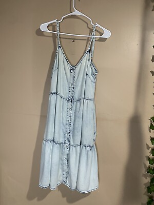GAP Women’s Sleeveless Light Chambray Denim Dress Size M $16.99
