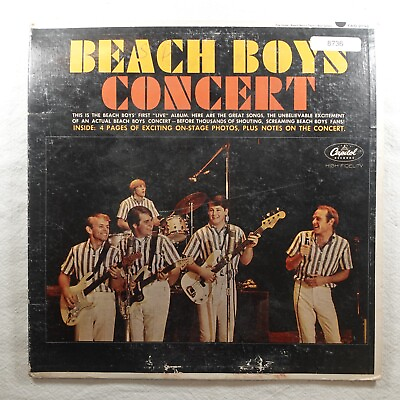 #ad #ad Beach Boys Concert Record Album Vinyl LP $19.77