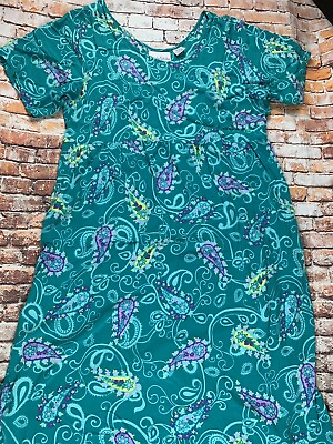 #ad VTG Diane Von Furstenberg Color Authority Paisley Floral Maxi Dress Plus 1X 2X $49.99