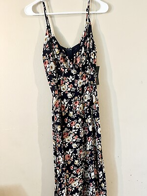 #ad #ad NWT Lulus Black Floral Maxi Dress M Sleeveless Spring Summer Long $30.00
