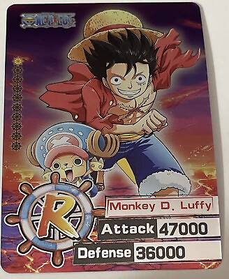 #ad MONKEY D LUFFY R Holo Foil ONE PIECE Anime TCG CCG Collectible Card $2.69