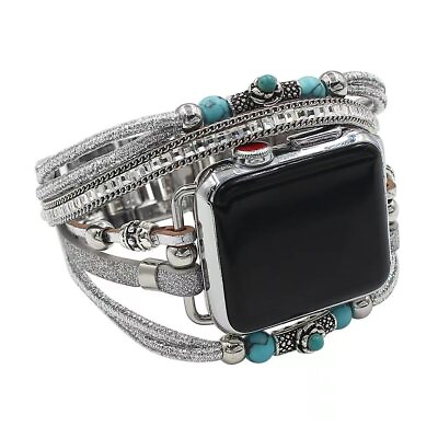 Boho Style Band Strap for Apple Watch Series 7 6 SE 5 4 3 38 42 40 44 41 45mm $14.53