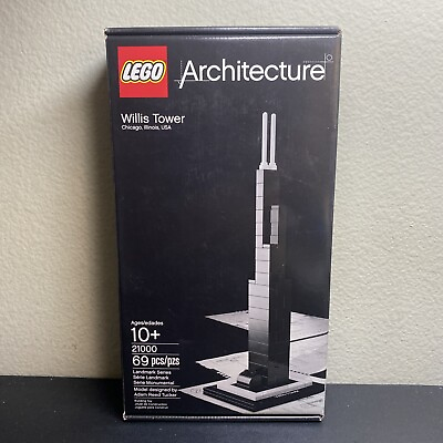 #ad Lego Architecture 21000 Sears Tower New in Sealed Box NIB Willis Tower Chicago $149.99
