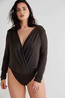 Free People Turnt Bodysuit Under The Trees Olive Green Women#x27;s Size XS MSRP $68 $15.58