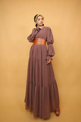 Brown summer dress Boho Maxi Dress Plus Size ruffle tiered maxi dress $93.00