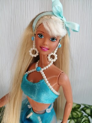#ad 🩵🩵Vintage 90s Pearl Beach Barbie Doll In Blue Bikini 1997🩵🩵 GBP 20.00