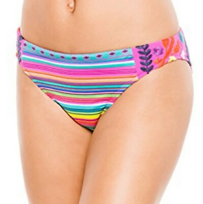 #ad Nanette Lepore Flora Fiesta Bikini Bottom XSmall 0 2 Charmer Embroidered $72 NWT $41.65