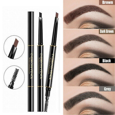 #ad Eyebrow Waterproof Microblading Eye Brow Eyeliner Pen Pencil Brush Makeup Tools $0.99