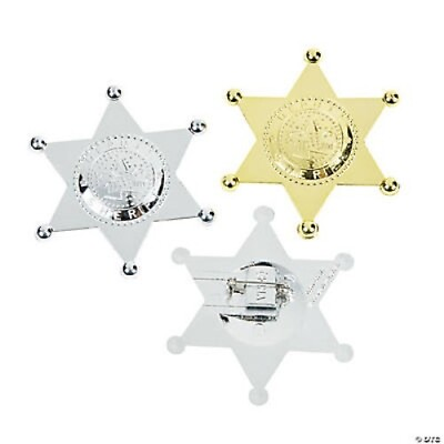 Deputy Sheriff Badge Party Favor Filler 12ct Kids Birthday Party Western $4.80