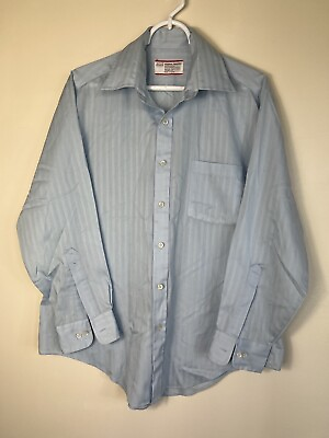 #ad #ad Vintage Sears Perma Prest Long Sleeve Men#x27;s Ivory Dress Shirt 16 32 33 $14.98